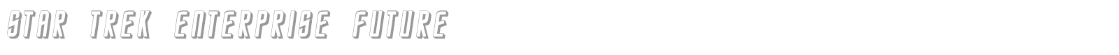 Star Trek Future font preview